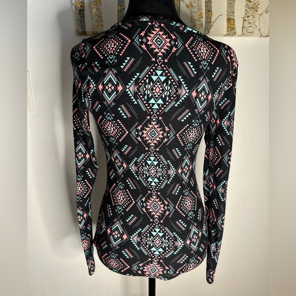 NOBO No Boundaries V Neck Warm Shirt Long Sleeve Size Small - Picture 3 of 4